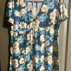 🌼 Watercolor Garden Day Dress – Reitmans – Size L
